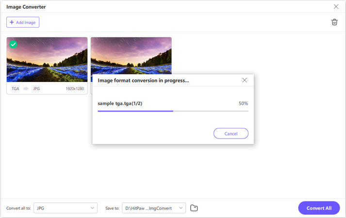 tga to jpg conversion