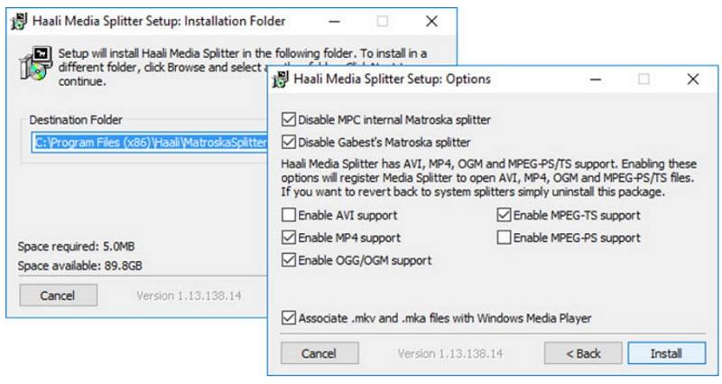 haali media splitter
