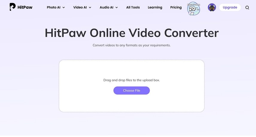 upload mkv file to hitpaw online video converter