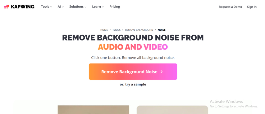 edit videos and remove background noise