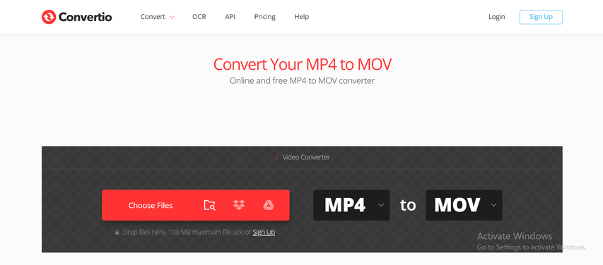 Fast MP4 to MOV conversion tool online