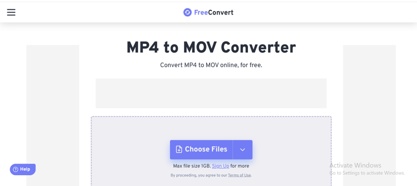 online mp4 to mov converter with settings