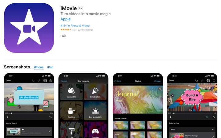 convert hevc to mov on iphone using imovie export feature