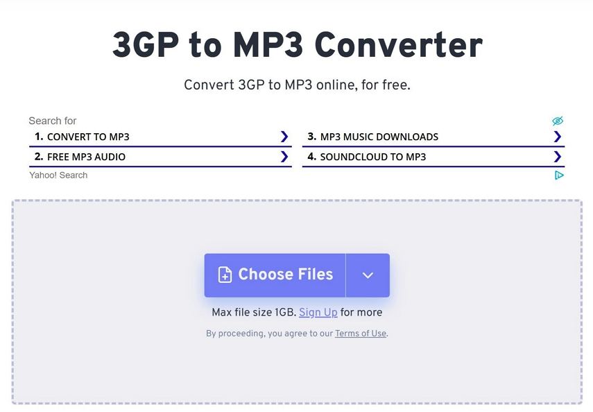 freeconvert 3gp to mp3 online