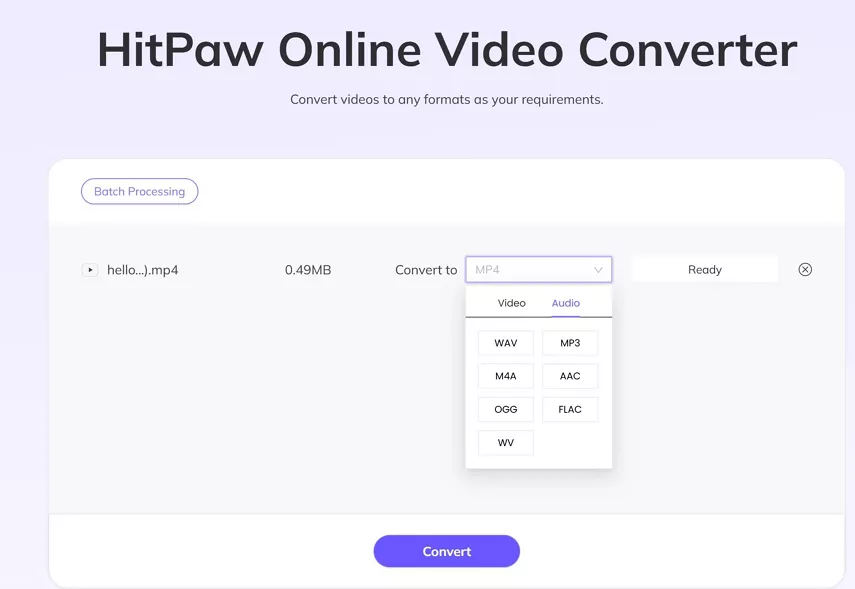 تحويل الصوت من mp4 الى mp3