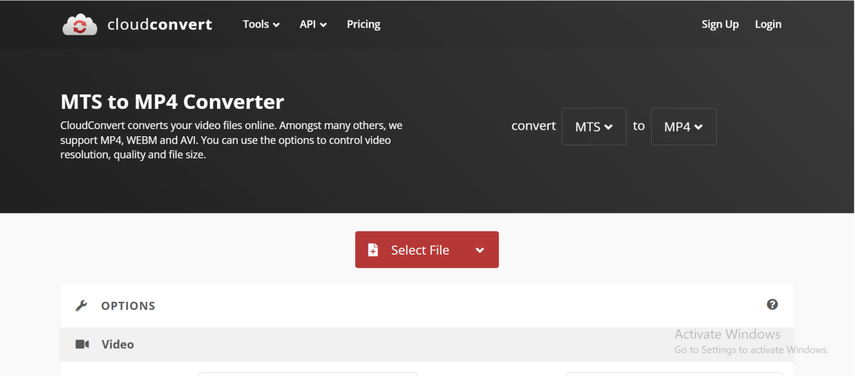 customizable mts to mp4 conversion