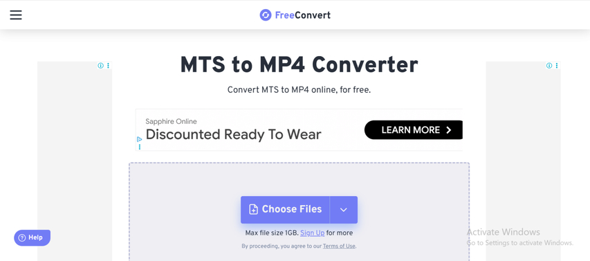 convert large mts files