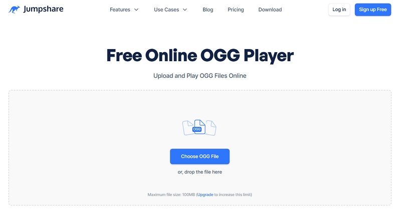 jumpshare online ogg player