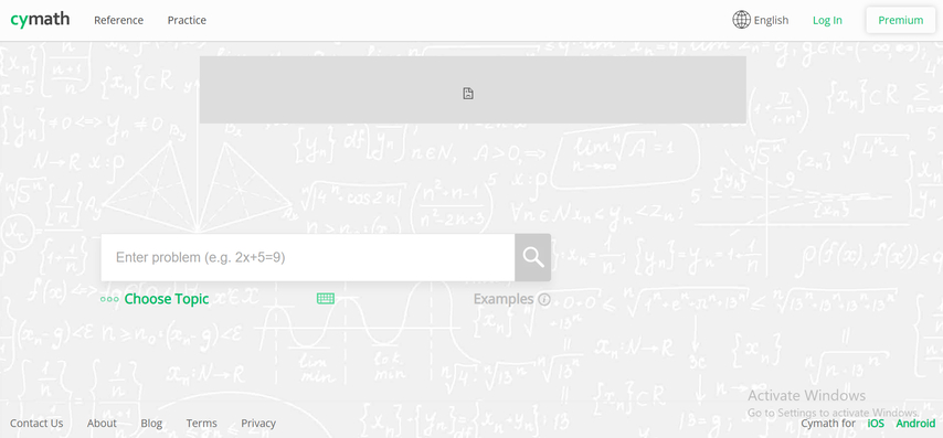 تطبيق Cymath لحل المسائل الرياضية