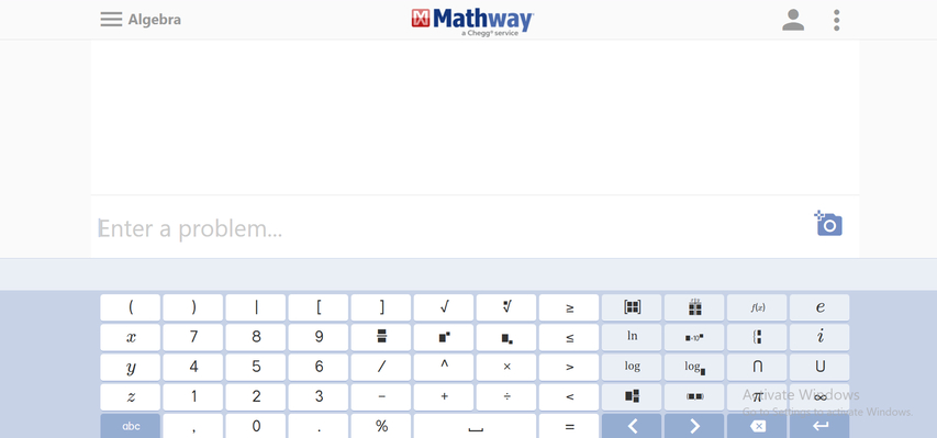 تطبيق Mathway لحل المسائل الرياضية