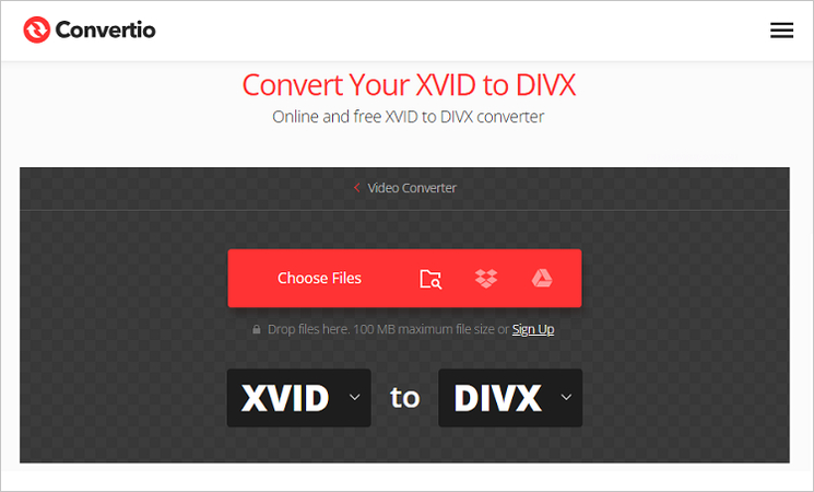 online xvid to divx converter