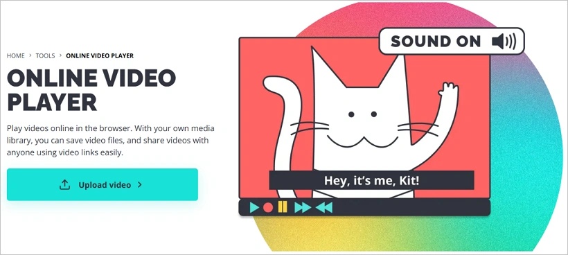 Kapwing video player