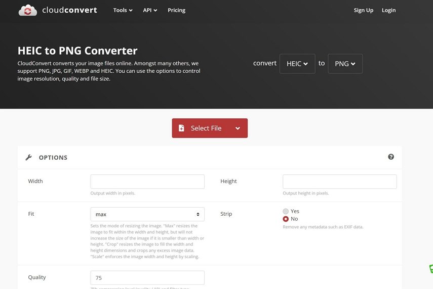 convert heic to png online