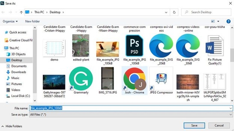 quick export PSD to PNG