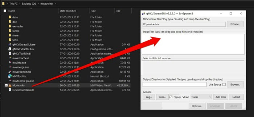 add video mkvextractgui 2