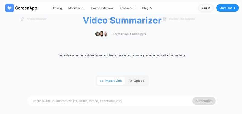 screenapp ai summarizer