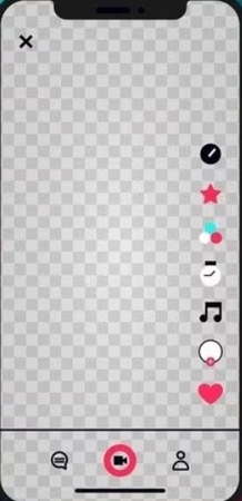 display the recording screen
