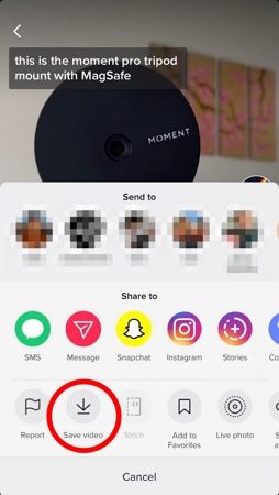 tiktok 비디오 저장하기
