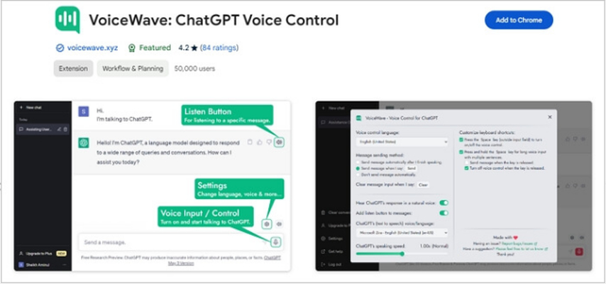 voicewave chatgpt voice control