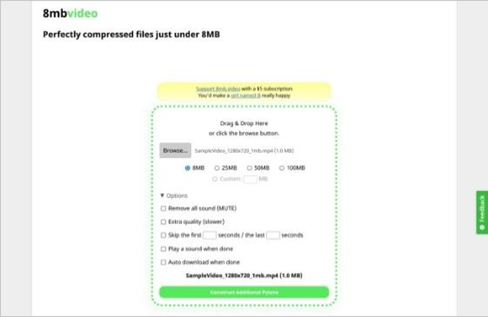 8mbvideo compress video