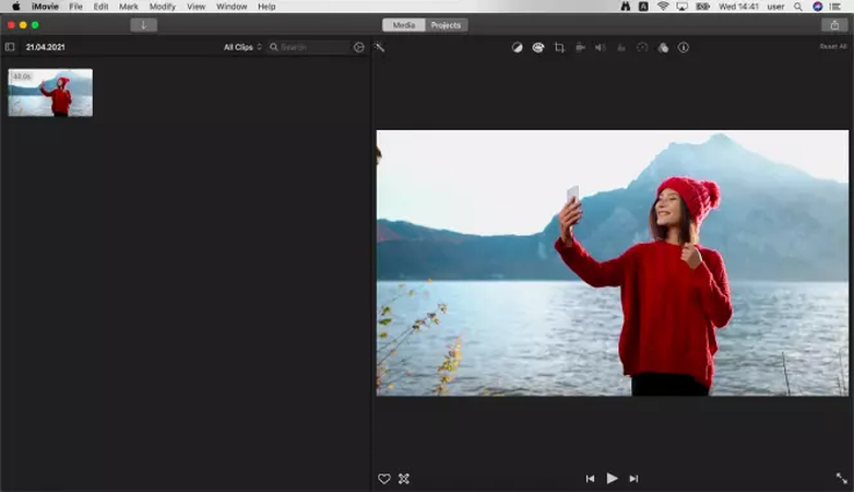 imovie import video