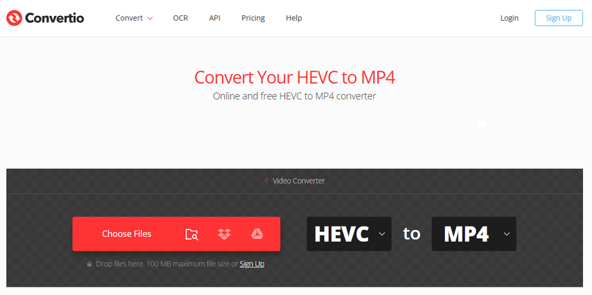 online hevc video converter