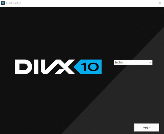 open installer and choose language