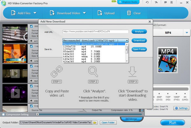 Converting HD videos with WonderFox HD Video Converter Factory Pro