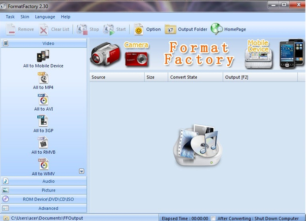 free tool to convert and compress video files