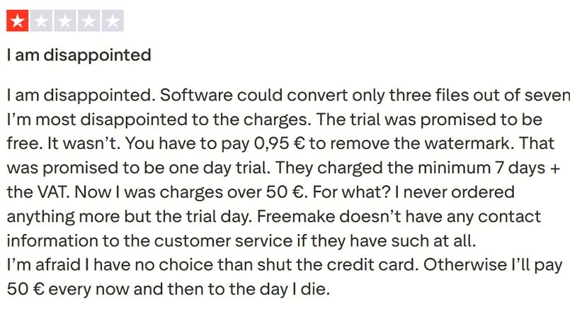 freemake video converter complaints
