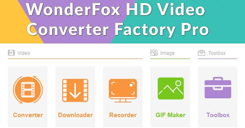 WonderFox HD Video Converter Factory Pro features