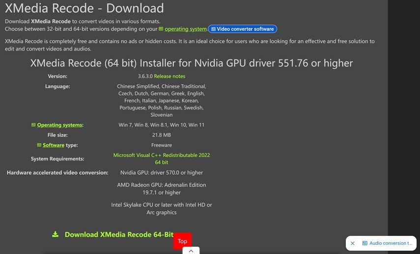 download xmeda recode