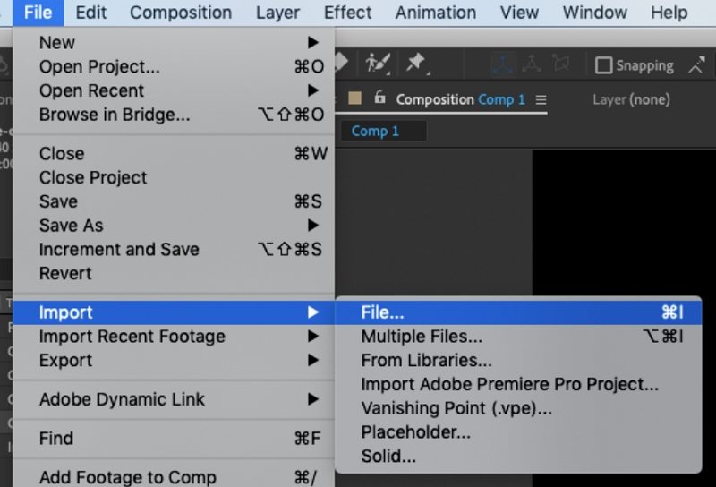 how to cut clips in after effects