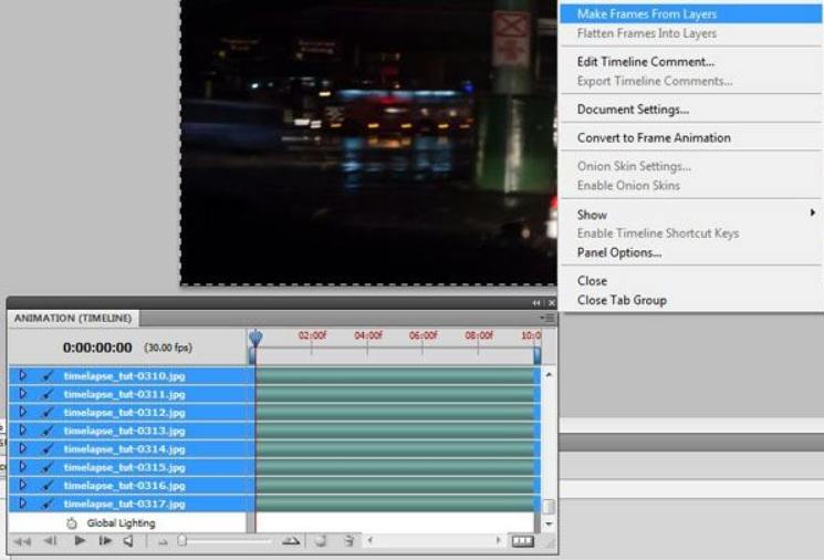 make video into time lapse