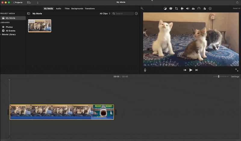 iMovieでビデオの倍速をする方法