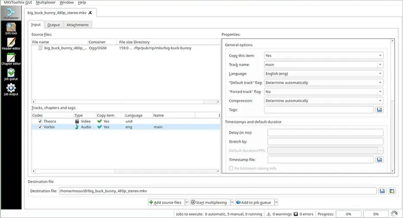 mkvtoolnix combine mkv videos