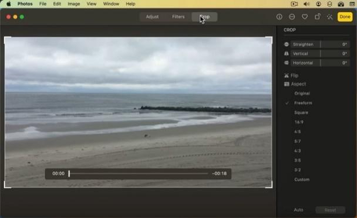 crop video photos app mac