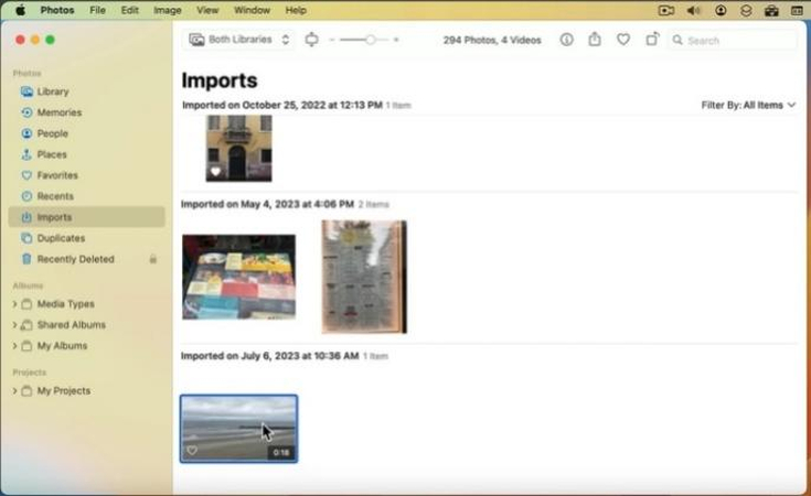 import video photos app mac