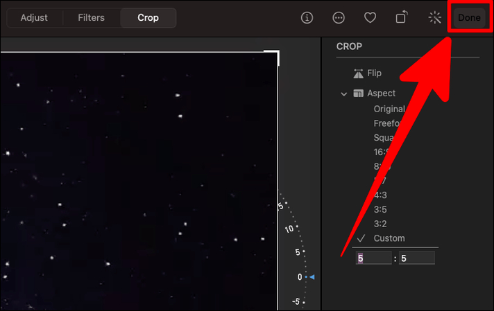 save cropped video in photos app mac