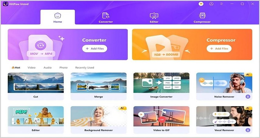 hitpaw univd video conversion software