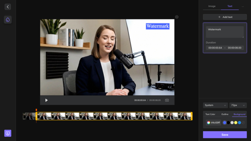 add a watermark to video using hitpaw online