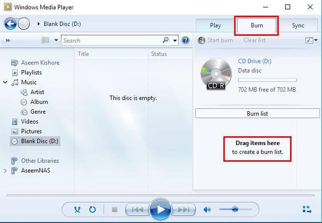 Burn WMV audio to CD for WAV