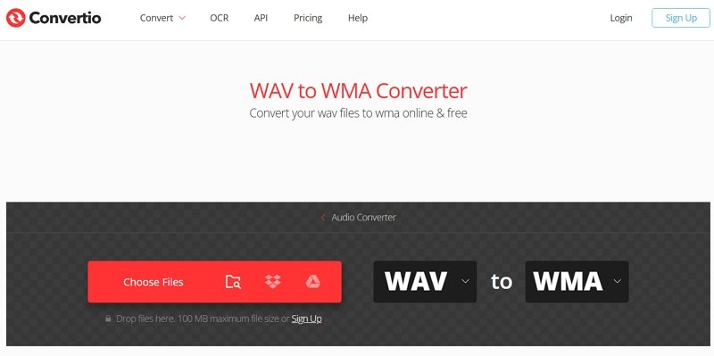 convertio wav to wma