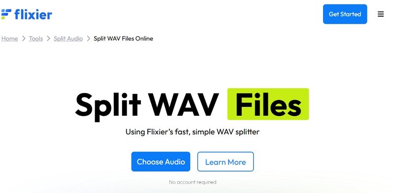 flixier wav 스플리터 온라인