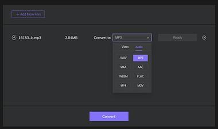 HitPaw online tool on Mac for WAV to MP3