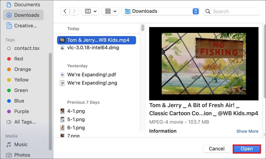 play wav file in vlc