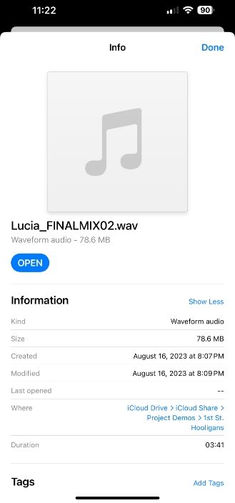 how to listen to wav files on iphone