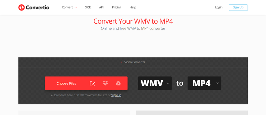 wmv to mp4 converter with cloud upload support