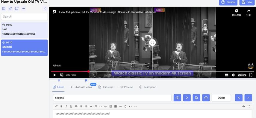 add timestamped note from youtube video