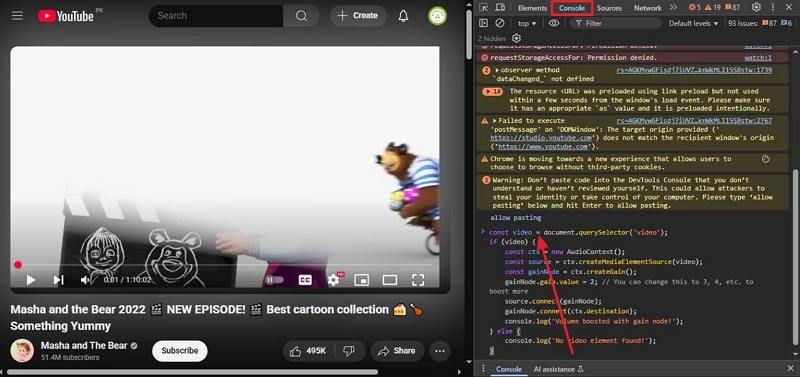 augmenter volume youtube android